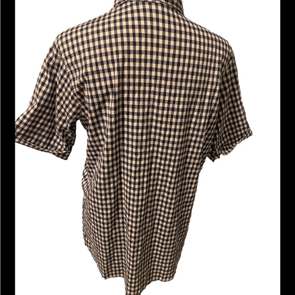 d & co Denim + Company WOMENS Button down shirt Size Medium Seersucker - Picture 3 of 3